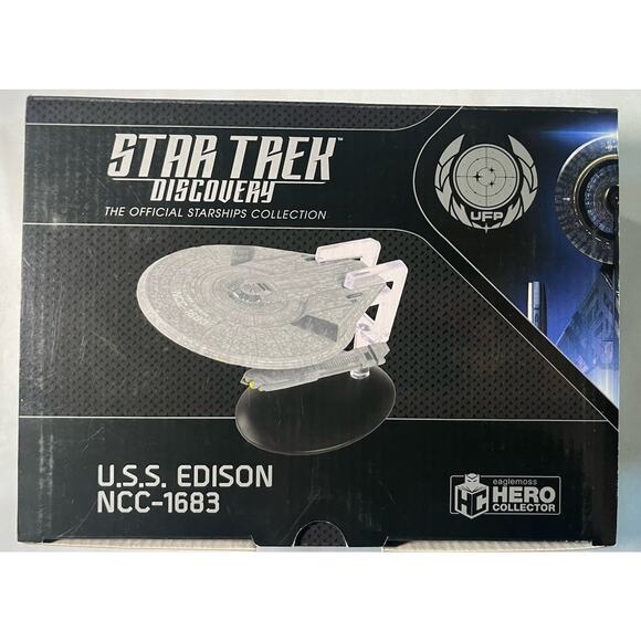Eaglemoss Star Trek Discovery USS Edison NCC-1683 Ship Replica UFP Starship New - Picture 1 of 8